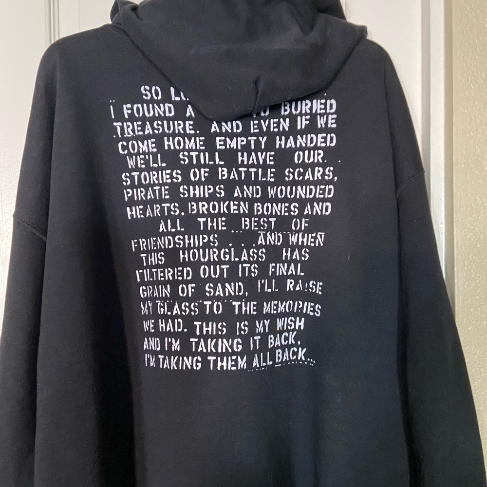 PLUS.SIZE Black The Ataris Zip-Up Hoodie - Picture 2 of 5